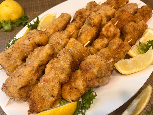 Fried Breaded Chicken/Pork Skewers | Slovenian Palčki | Ocvrta Nabodala