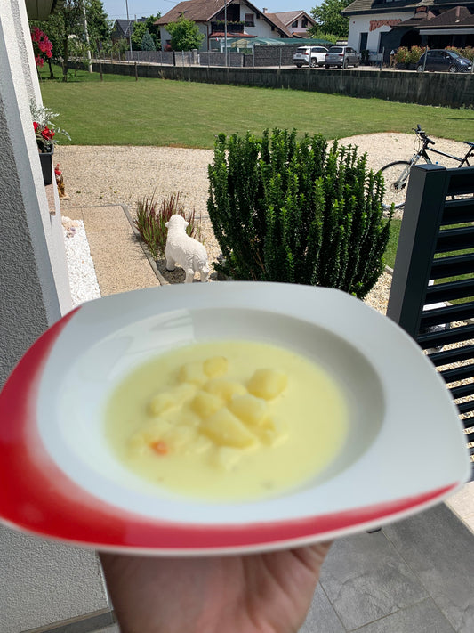 Rustic Slovenian Potato Soup | Krompirjeva Mlečna Juha