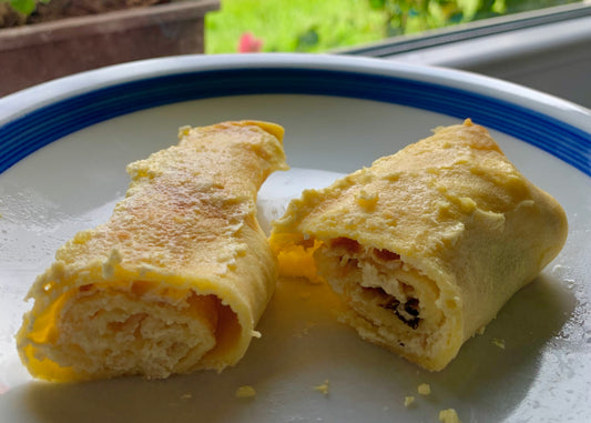 Slovenian Crepes with a Cheese filling | Skutine Palačinke