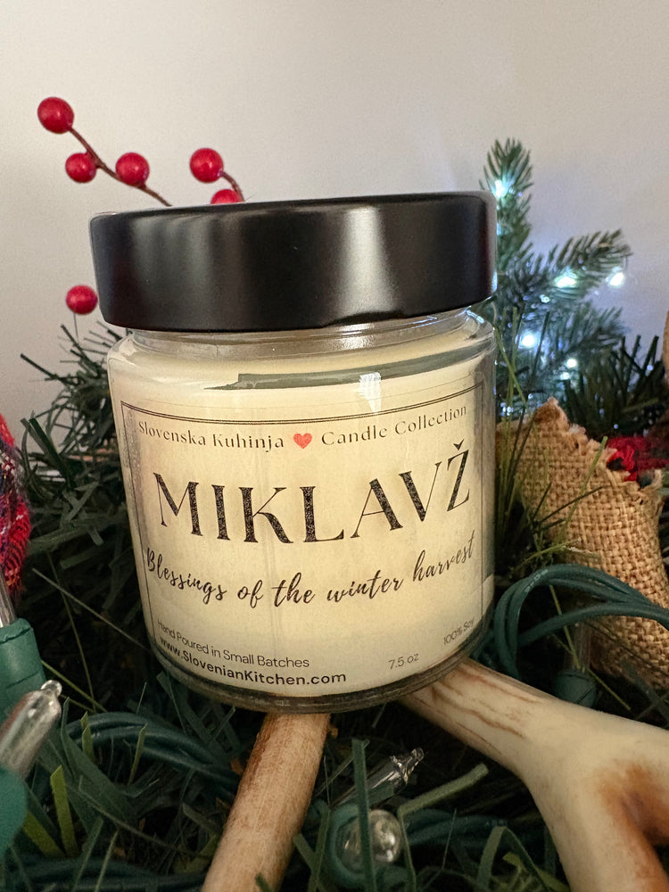 New! Miklavž – Blessings of the Winter Harvest Candle | Slovenian Candle