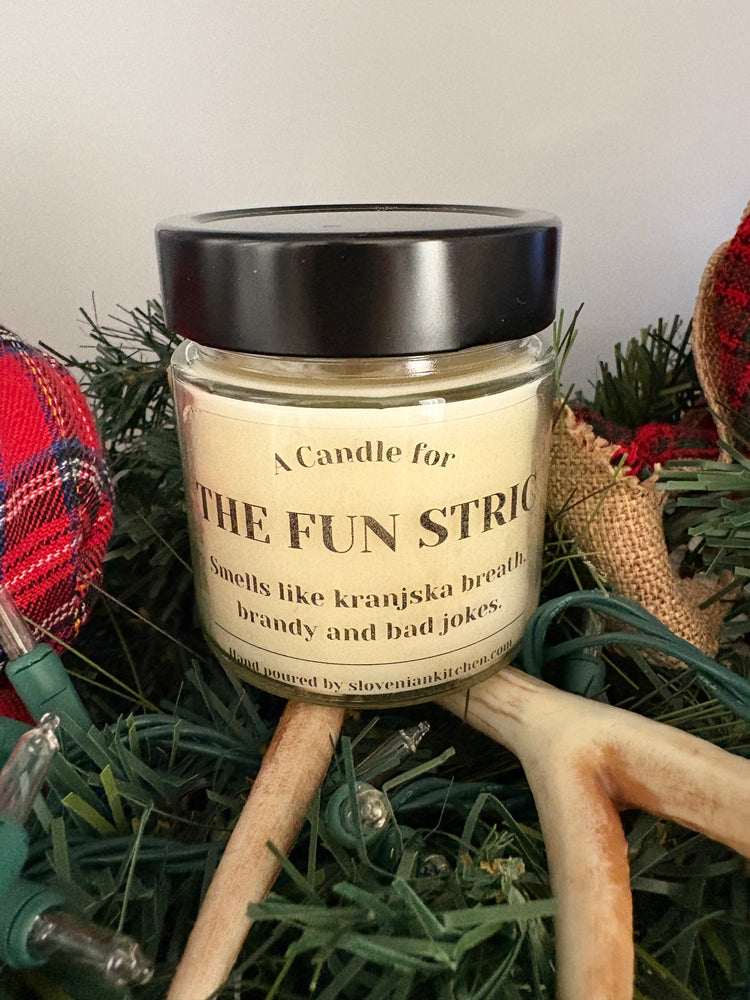 Fun Stric Candle – Kranjska Breath, Brandy & Bad Jokes