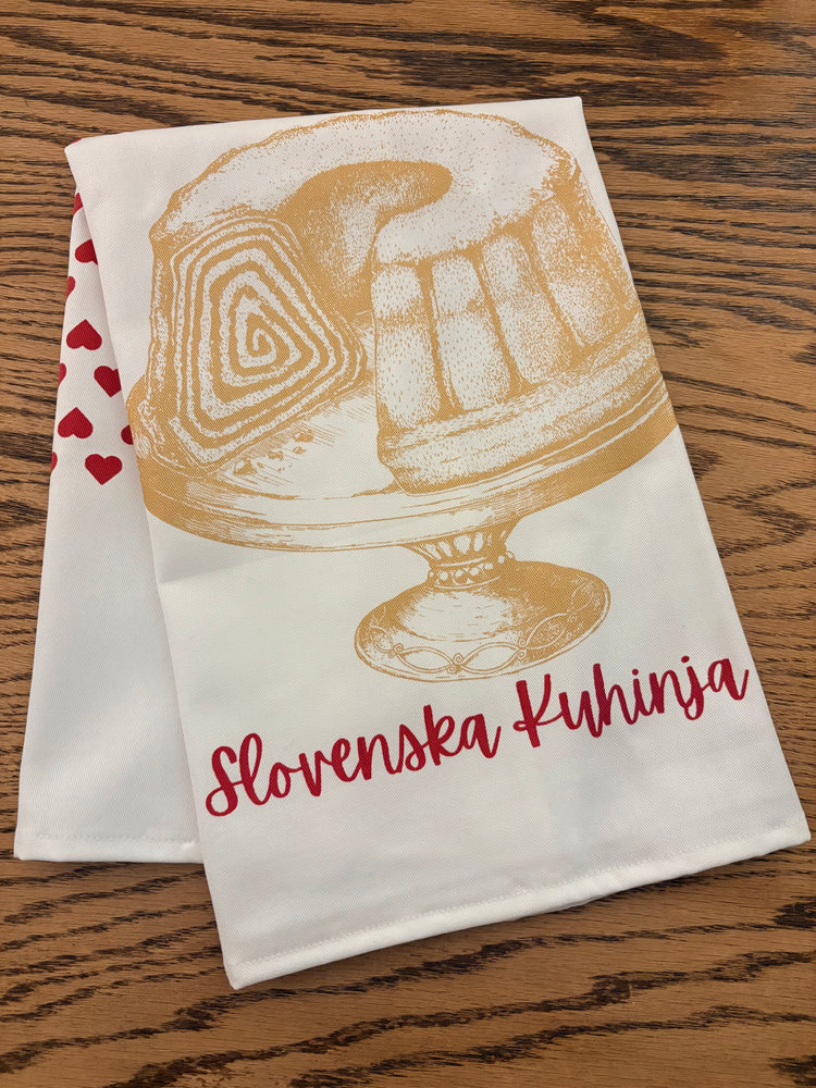 Slovenska Kuhinja Potica Tea Towel – Slovenian Kitchen Linen