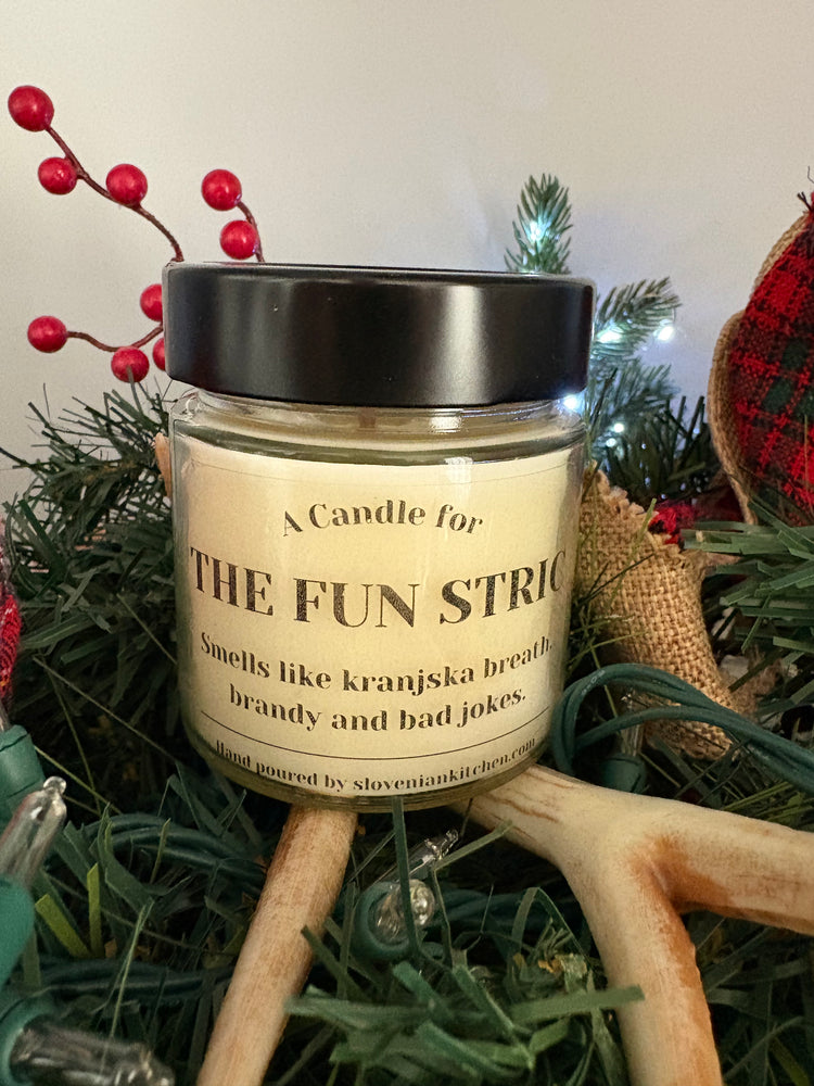 Fun Stric Candle – Kranjska Breath, Brandy & Bad Jokes