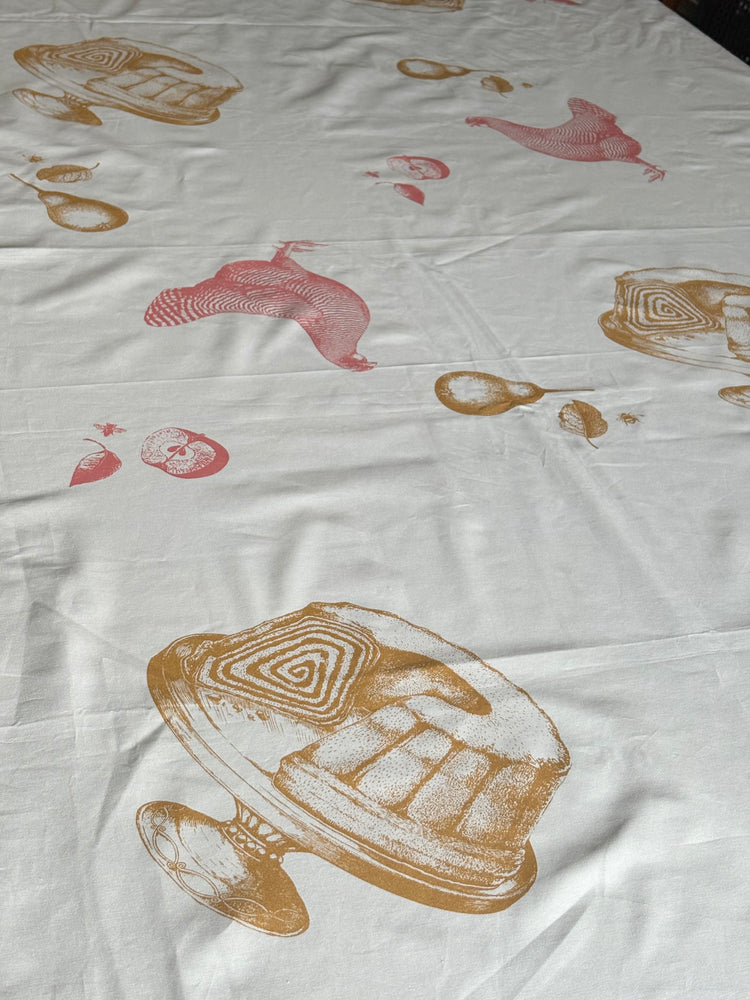 Slovenian Cotton Tablecloth – Handmade & Hand-Printed | Slovenska Kuhinja Collection
