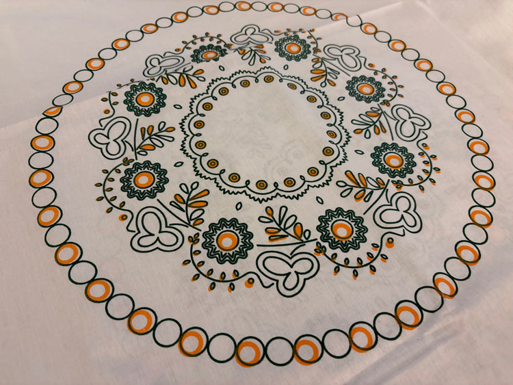 New! Slovenian Cotton Tablecloth – Handmade & Hand-Printed | Slovenska Kuhinja Collection