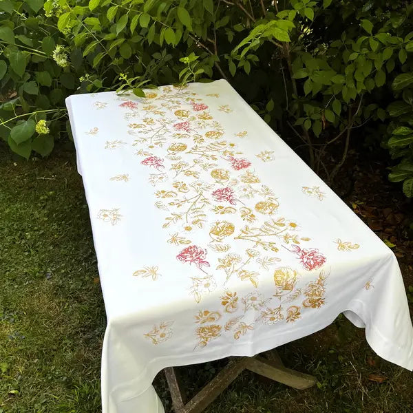 New! Slovenian Cotton Tablecloth – Handmade & Hand-Printed | Slovenska Kuhinja Collection
