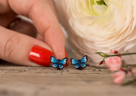 NEW! Blue Butterflies | HANDMADE 🇸🇮 EARRINGS | Michelle's Favourite