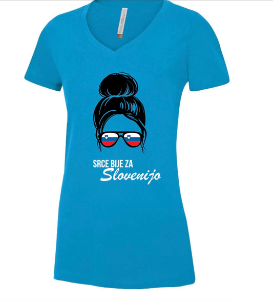 Heart Beats for Slovenia tee | XS & Small Only