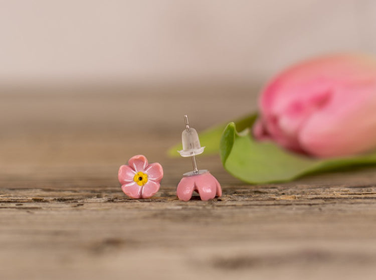 Forget-Me-Not Earrings |HANDMADE ๐ธ๐ฎ EARRINGS
