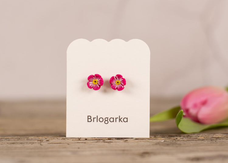 Forget-Me-Not Earrings |HANDMADE ๐ธ๐ฎ EARRINGS