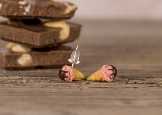 NEW! Strawberry Icecream Earrings |HANDMADE 🇸🇮 EARRINGS