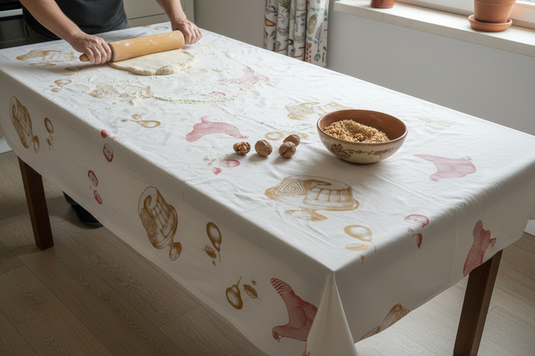 Slovenian Tablecloth 220x140cm - Full Table Coverage