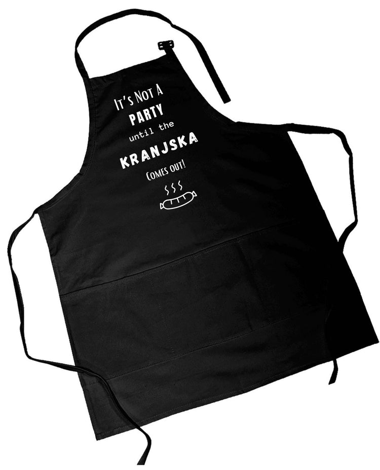 It’s not a party until the Kranjska comes out | Funny Slovenian Apron