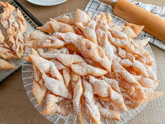 KRHKI FLANCATI | Angel Wing Cookies | Fried Sweet Crostoli | Kroštule