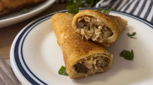 Pohane Palačinke – Slovenian Breaded Crepes with Chicken & Mushrooms