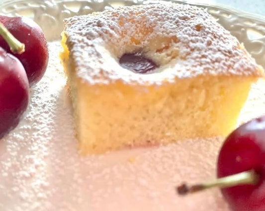 Slovenian Apple Cherry Cake (Češnjeva-jabolčna torta)