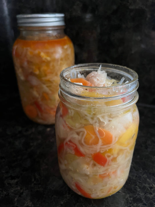 Pickled Mixed Coleslaw Salad (cooked) | Domača (Kuhana) Mešana Solata za ozimnico  | Slovenian Recipe