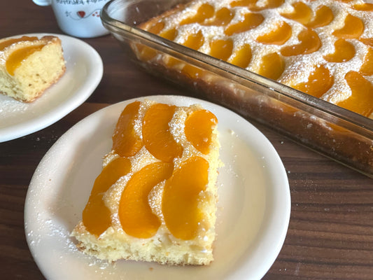 Peach Preserve Cake | Breskova Pita (Slovenian Recipe)