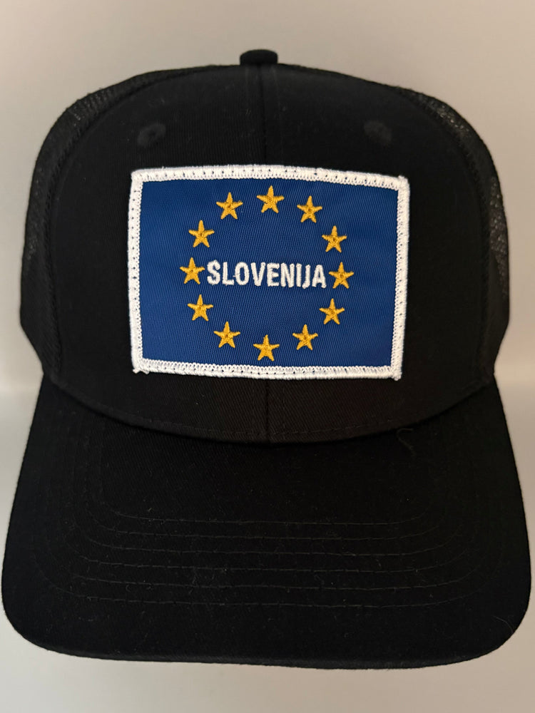 Slovenija EU Embroidered Snapback Trucker Cap