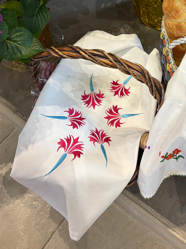 NEW! Nageljčki | Slovenian Carnations | Embroidered Napkin for Žegen