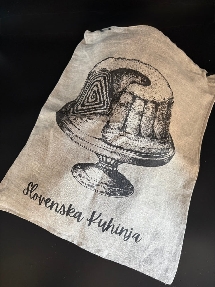 NEW! Linen Bread Bag | Slovenska kuhinja Anniversary Edition | Handmade in Slovenia