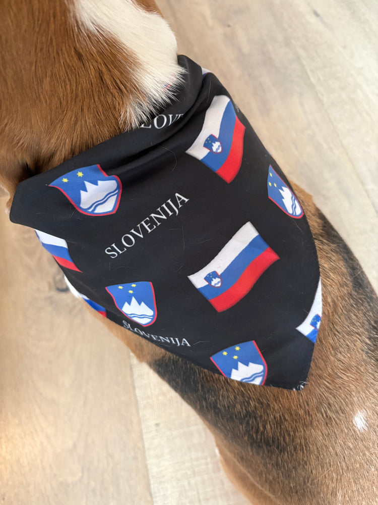 Slovenian Flag Dog Bandana – Slovenian Pet Accessory