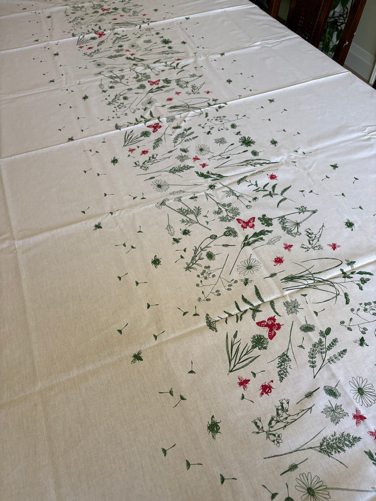 New! Slovenian Cotton Tablecloth – Handmade & Hand-Printed | Slovenska Kuhinja Collection