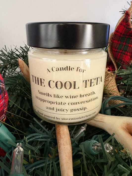Cool Teta Candle – Wine Breath, Inappropriate Conversation & Juicy Gossip