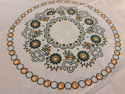 New! Slovenian Cotton Tablecloth – Handmade & Hand-Printed | Slovenska Kuhinja Collection