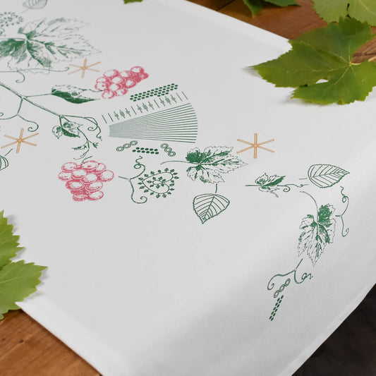 NEW! Harmonika & Red Grapes – Slovenian Table Runner