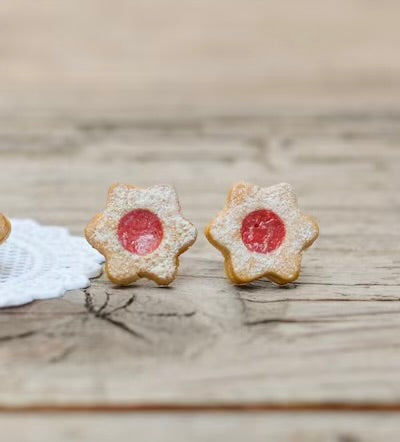 New! Linzer Cookie Earrings