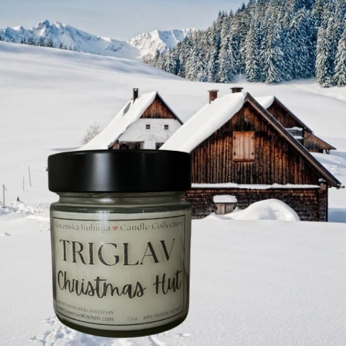 NEW! Triglav Christmas Hut Candle | Slovenian Candle