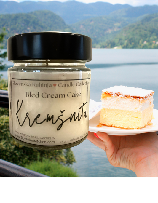 NEW! Kremšnita Candle | Bled Cream Cake Candle