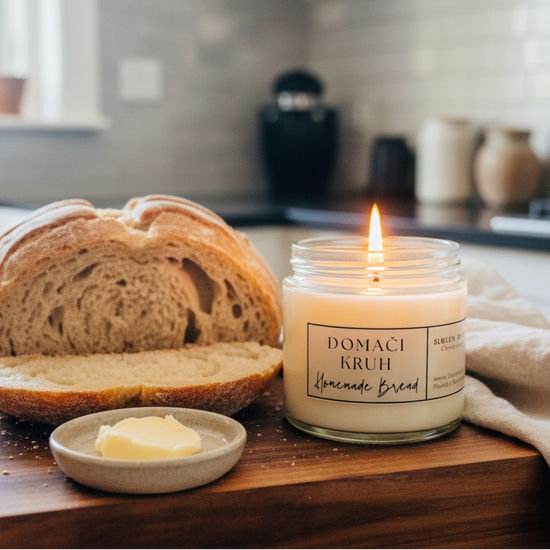 Domači Kruh Sourdough Candle with Bread