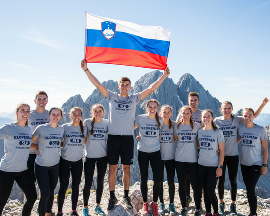 Slovenian Athletic T-Shirt - Triglav Summit