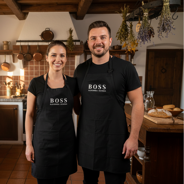 Slovenska Kuhinja Boss Apron - Facing Camera
