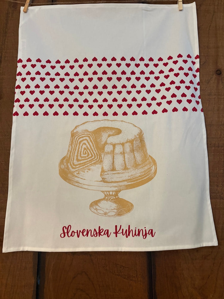 Slovenska Kuhinja Potica Tea Towel – Slovenian Kitchen Linen