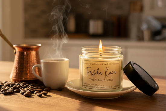 Turška Kava Candle with Turkish Coffee