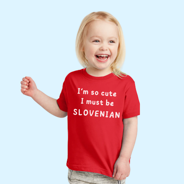 Kids Cute Slovenian T-Shirt — Unisex Toddler to Youth sizes